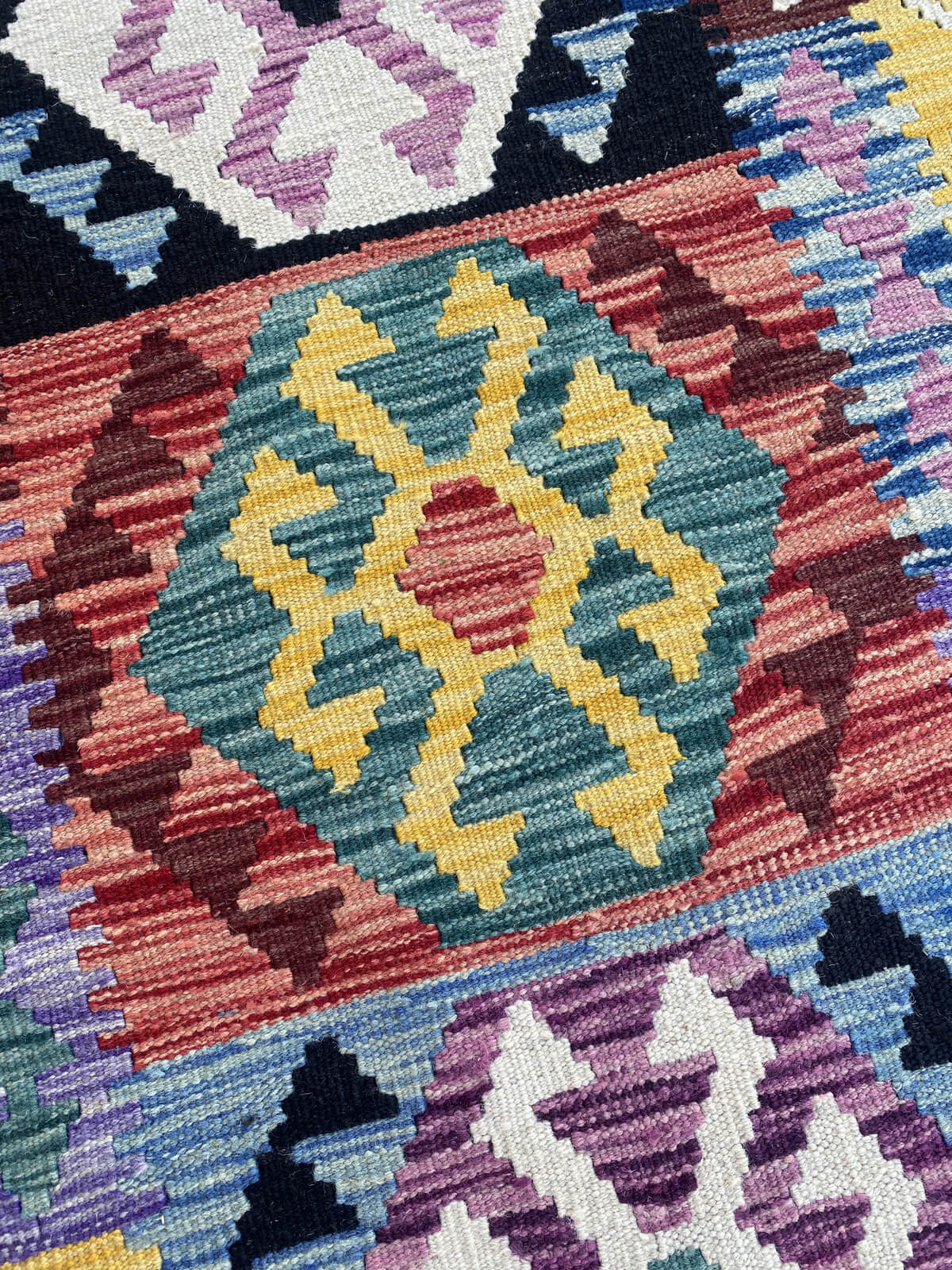 Handmade Flat Weave Kilim Rug ( 385 cm x 80 cm )