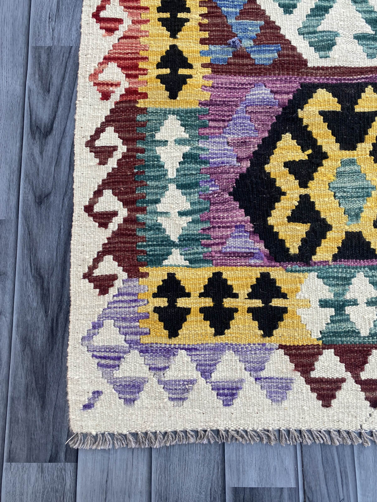 Handmade Flat Weave Kilim Rug ( 385 cm x 80 cm )