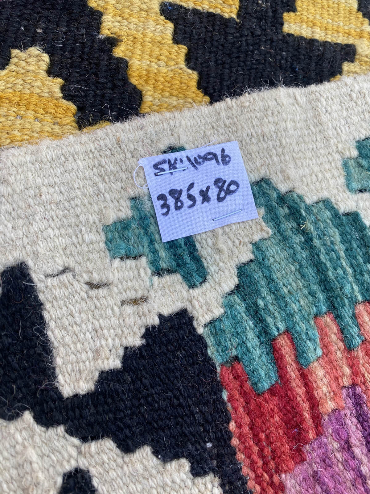 Handmade Flat Weave Kilim Rug ( 385 cm x 80 cm )