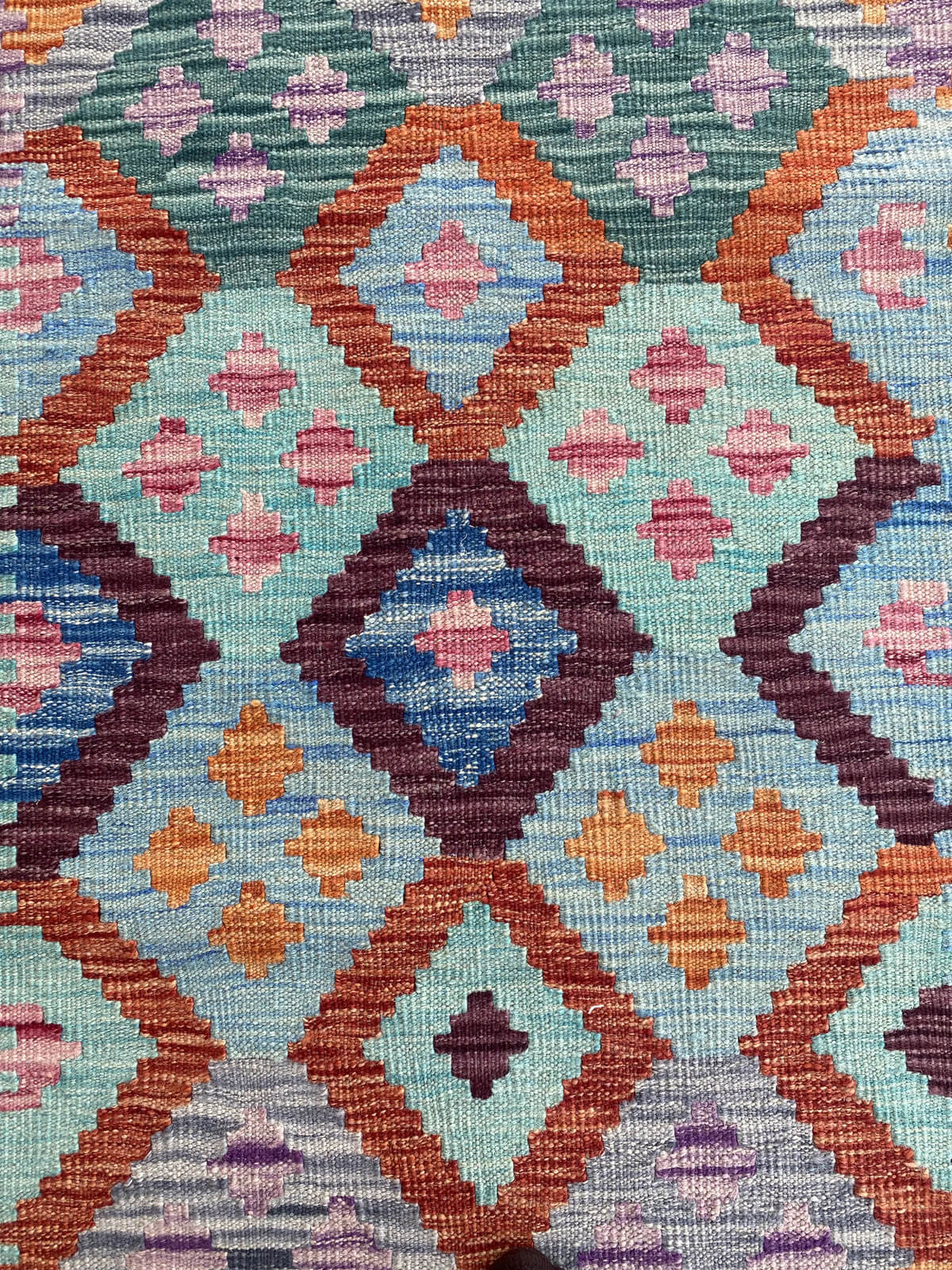 Handmade Flat Weave Kilim Rug ( 390 cm x 84 cm )