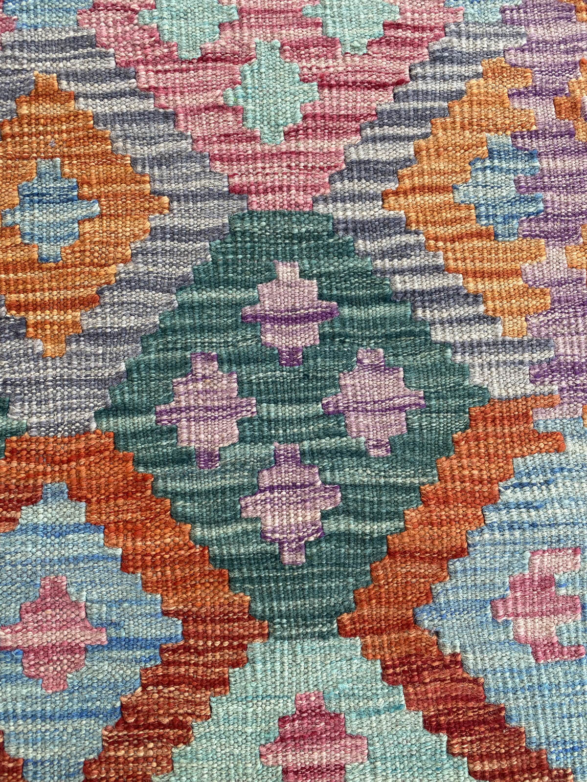 Handmade Flat Weave Kilim Rug ( 390 cm x 84 cm )