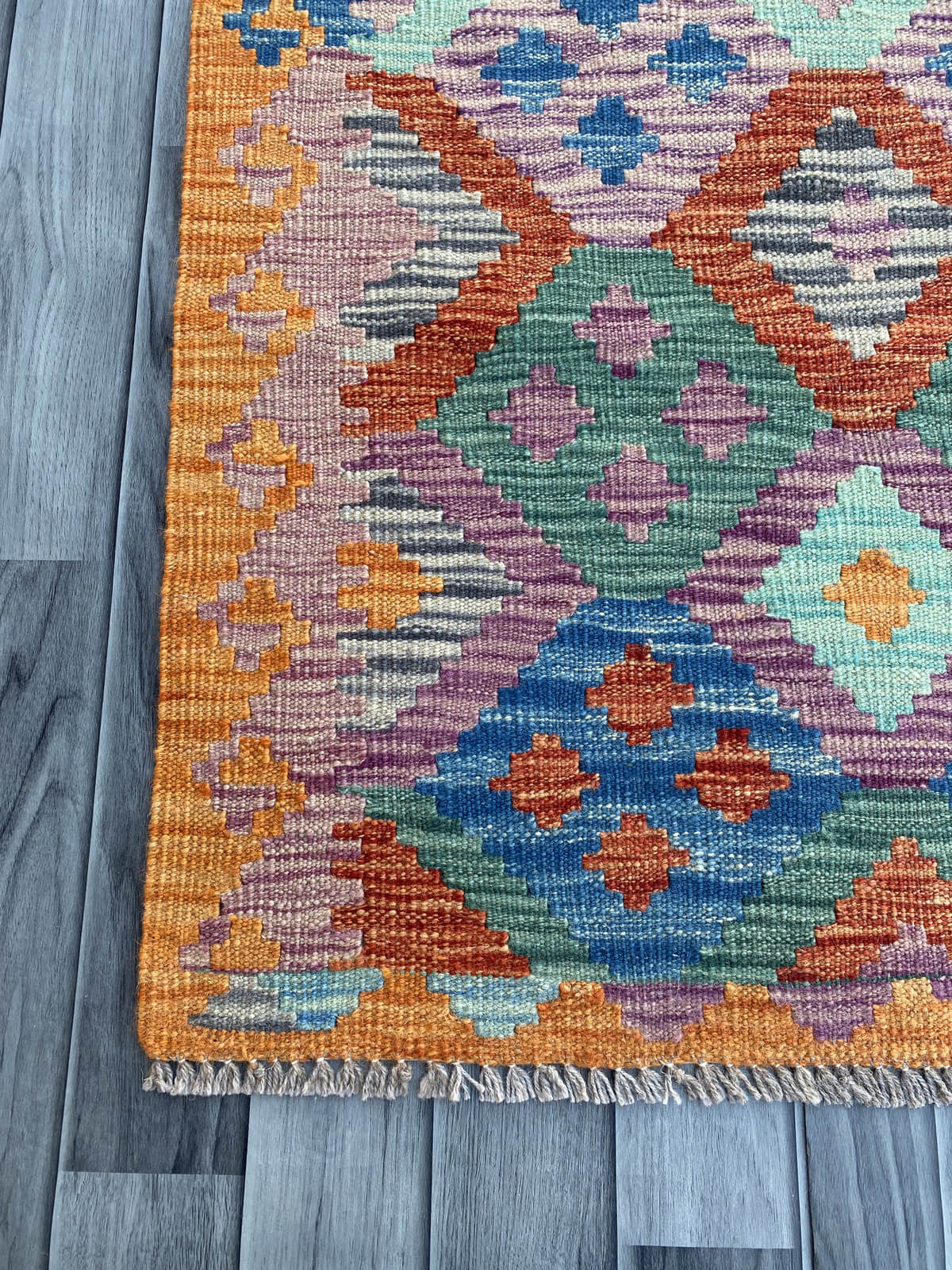 Handmade Flat Weave Kilim Rug ( 390 cm x 84 cm )