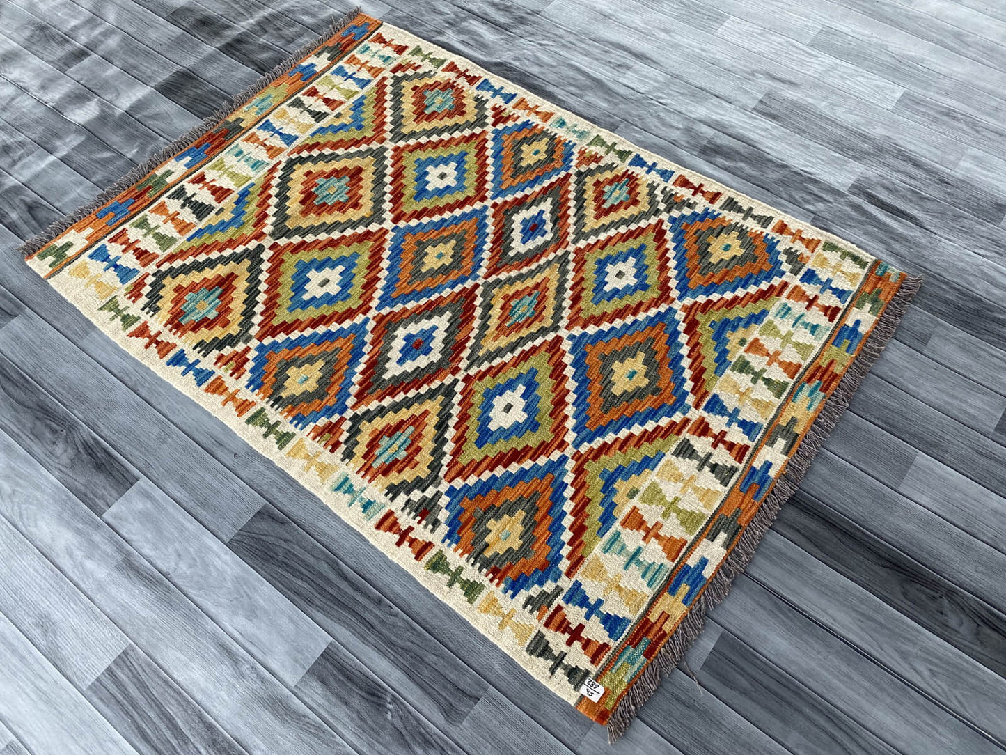 Handmade Afghan Chobi Kilim Rug 146x109 cm KAS#738