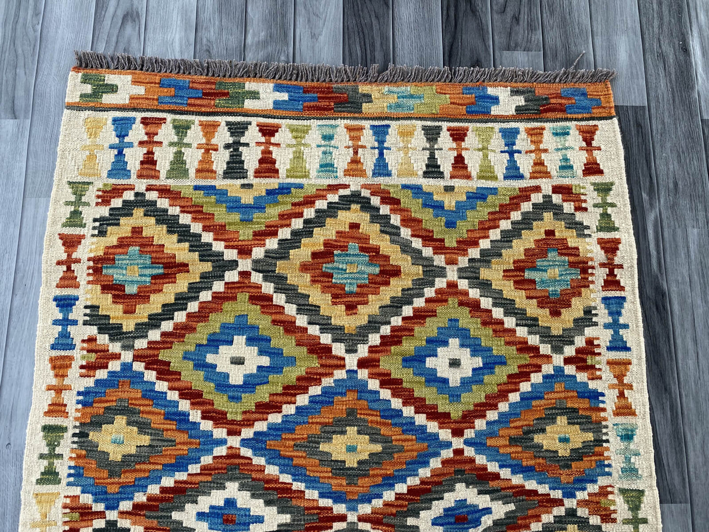 Handmade Afghan Chobi Kilim Rug 146x109 cm KAS#738
