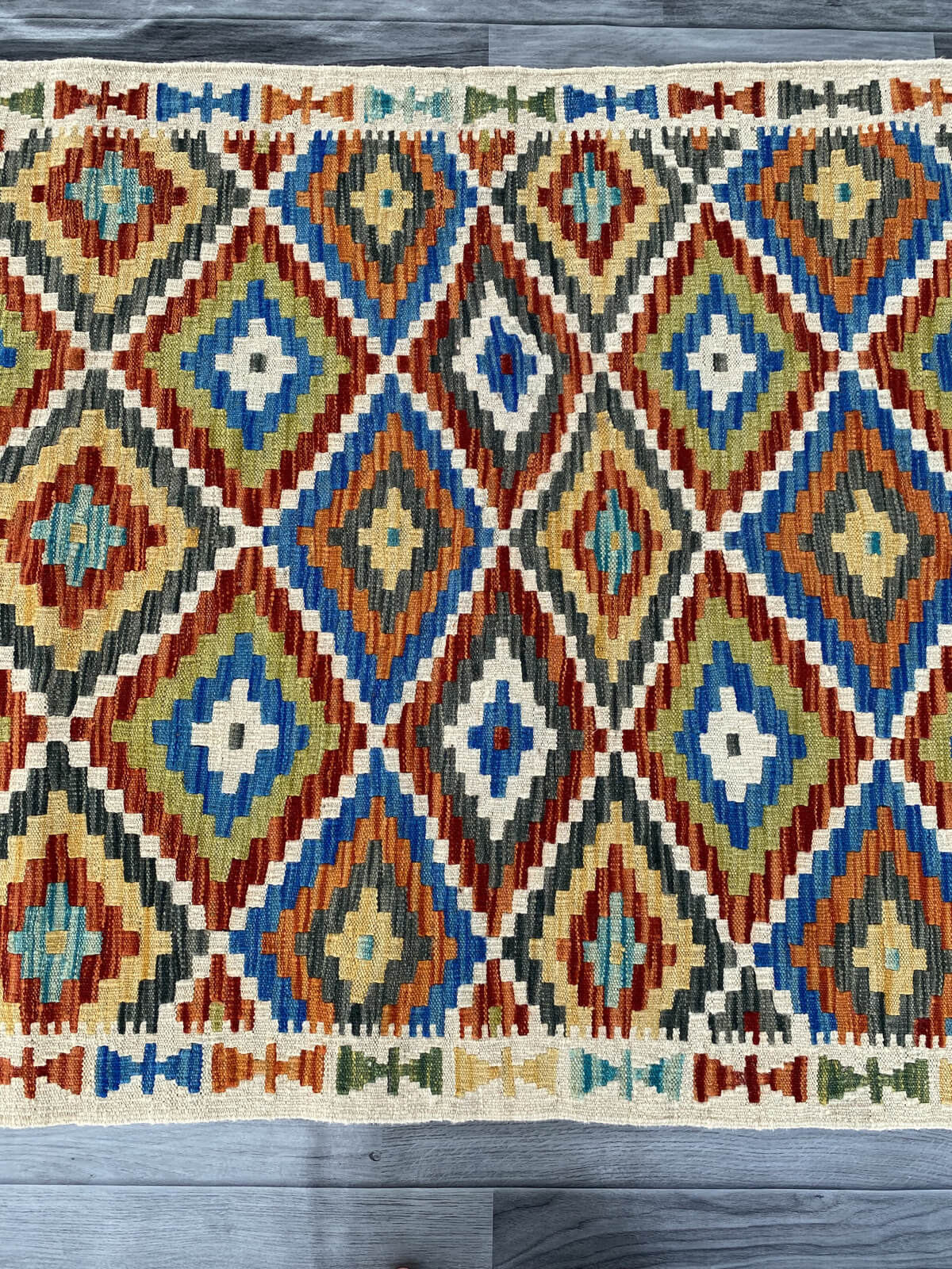 Handmade Afghan Chobi Kilim Rug 146x109 cm KAS#738