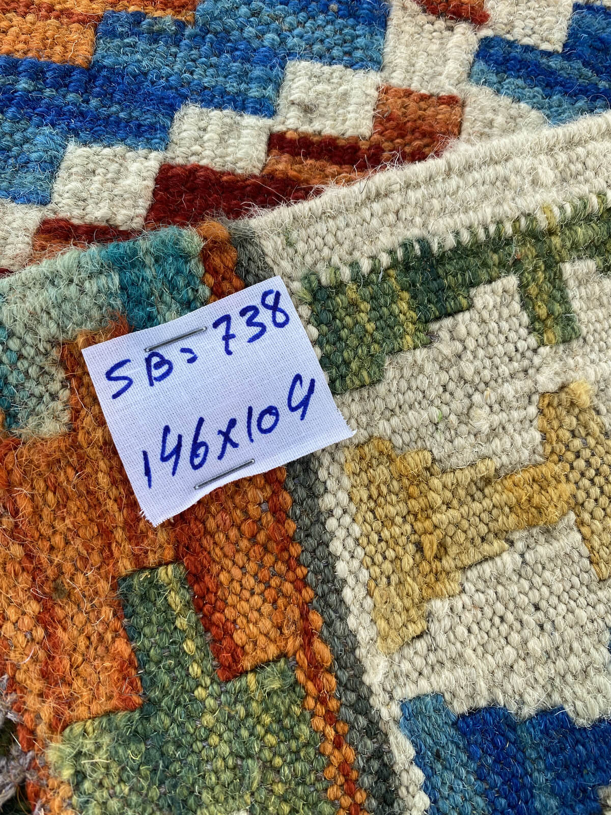 Handmade Afghan Chobi Kilim Rug 146x109 cm KAS#738