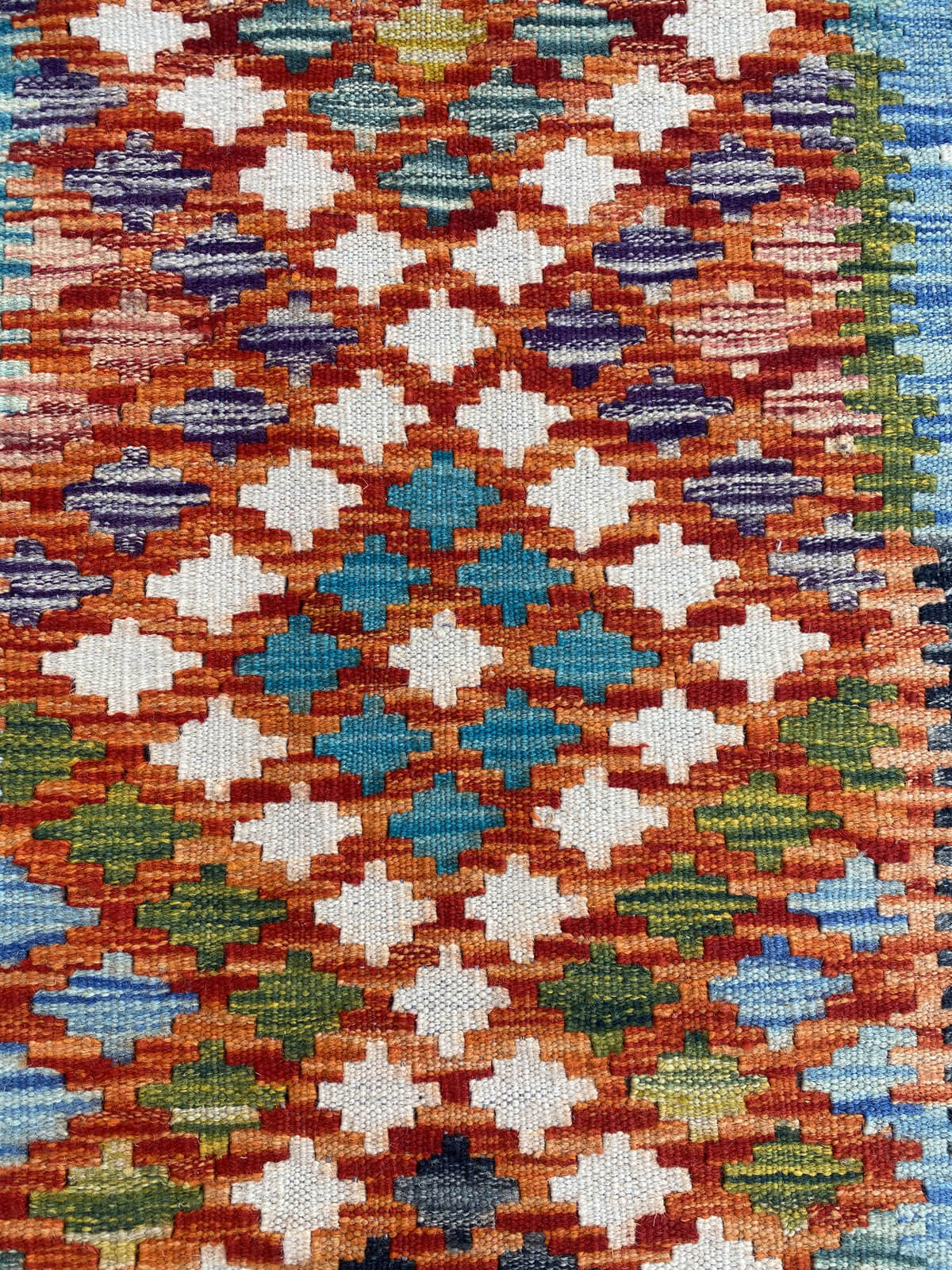 Handmade Flat Weave Kilim Rug ( 380 cm x 79 cm )