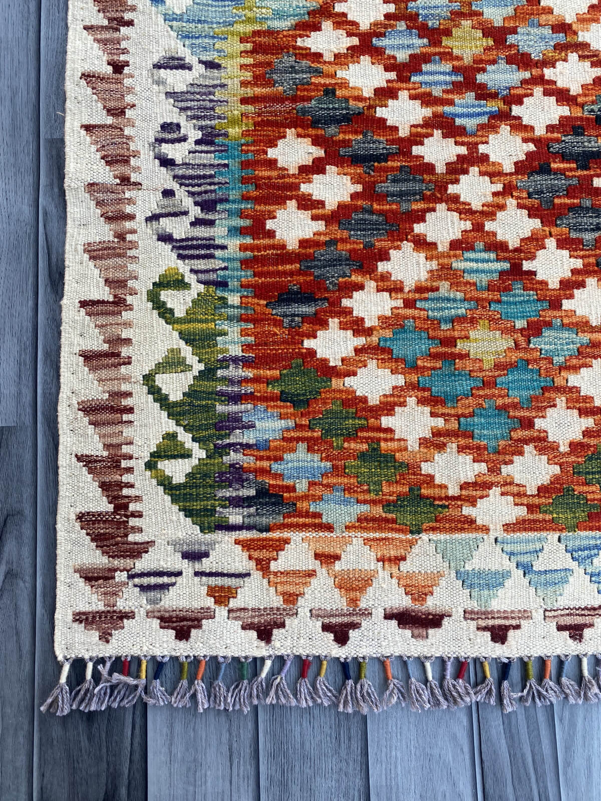 Handmade Flat Weave Kilim Rug ( 380 cm x 79 cm )