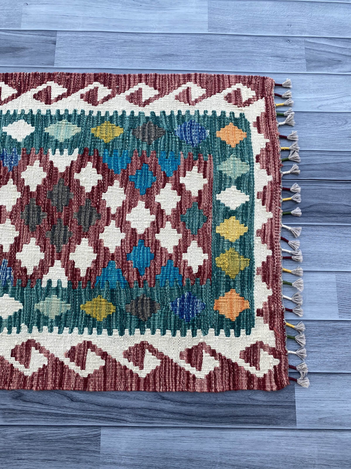 Handmade Flat Weave Kilim Rug ( 202 cm x 67 cm )