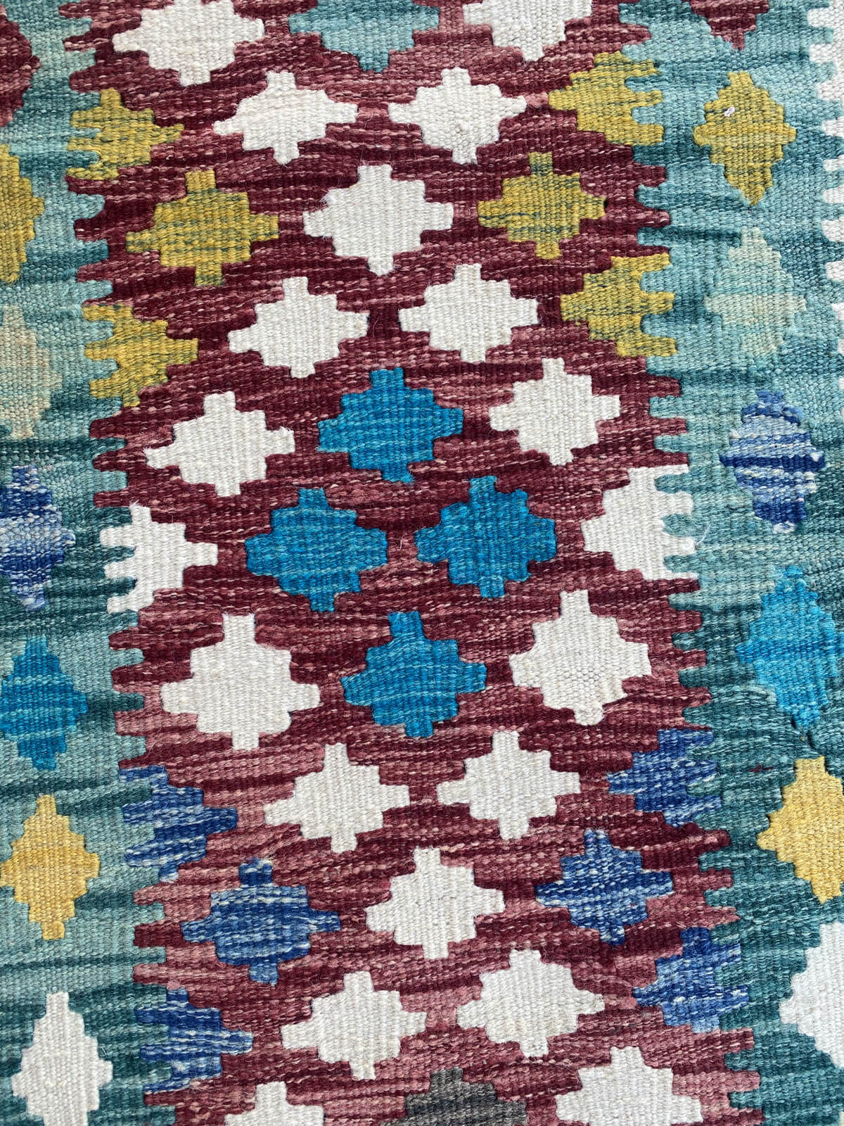 Handmade Flat Weave Kilim Rug ( 202 cm x 67 cm )