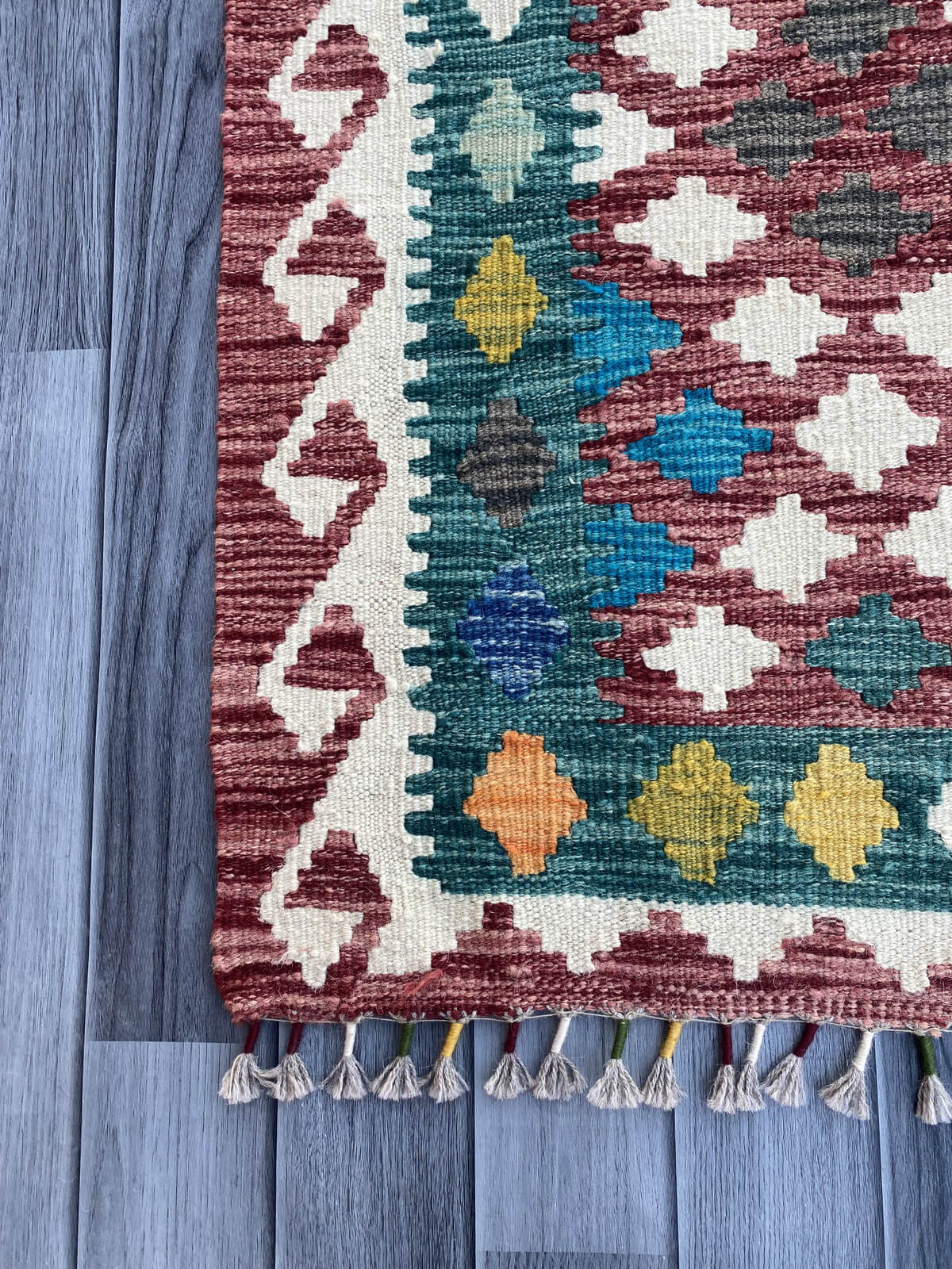 Handmade Flat Weave Kilim Rug ( 202 cm x 67 cm )