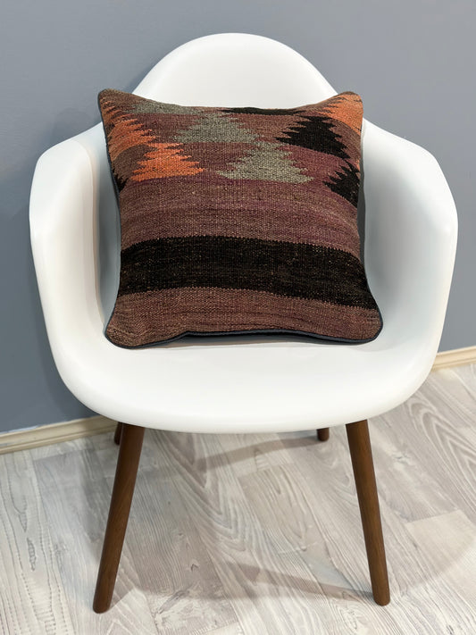 Triaditional Kilim Cushion Cover | 45 CM x 45 CM AF#12