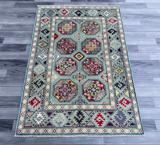 Handmade Traditional Kazak Rug  151  CM x 105 CM ( SS#114)