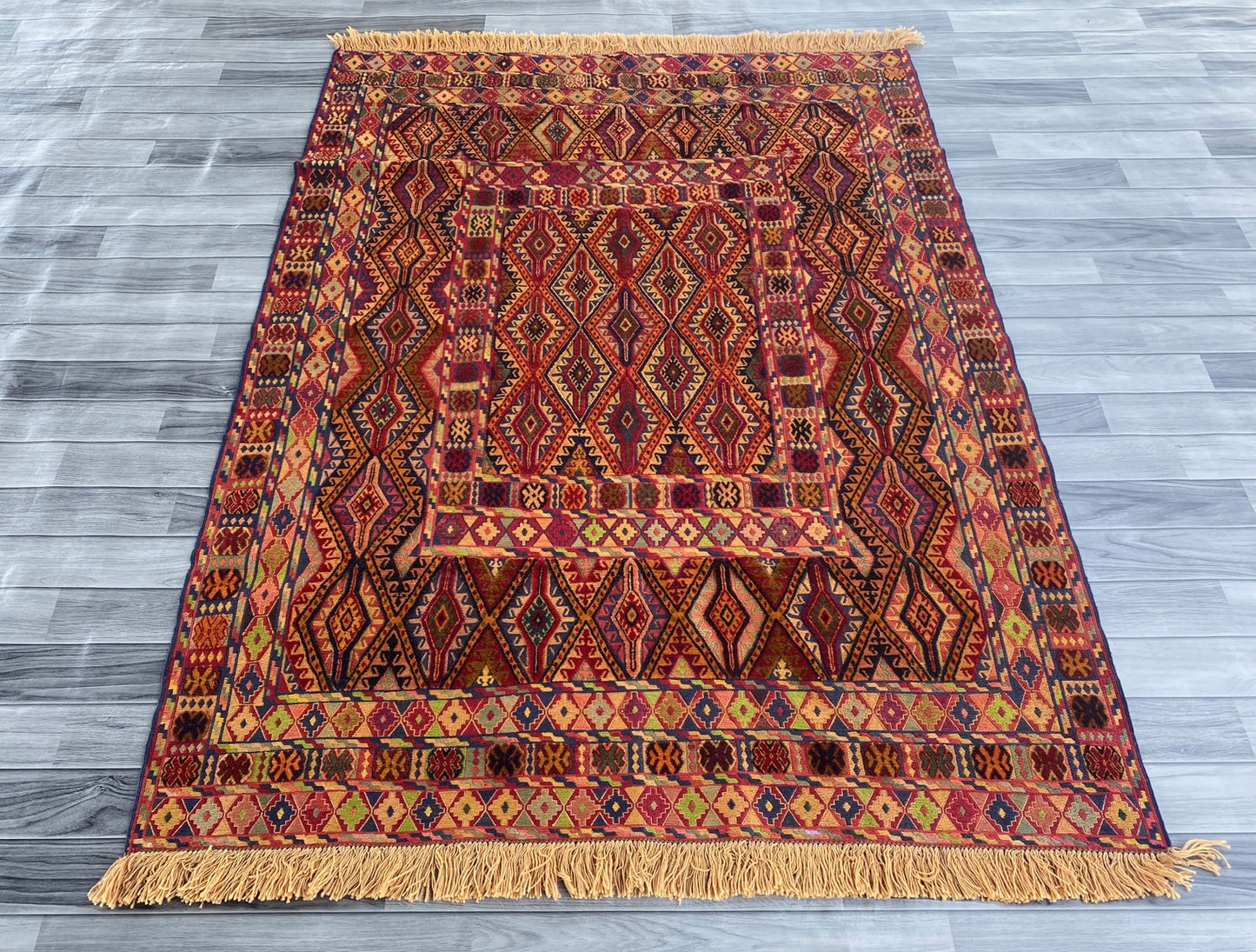 Handmade Fine Quality Meshwani Rug 190 CM x 150 CM ( SS#109)