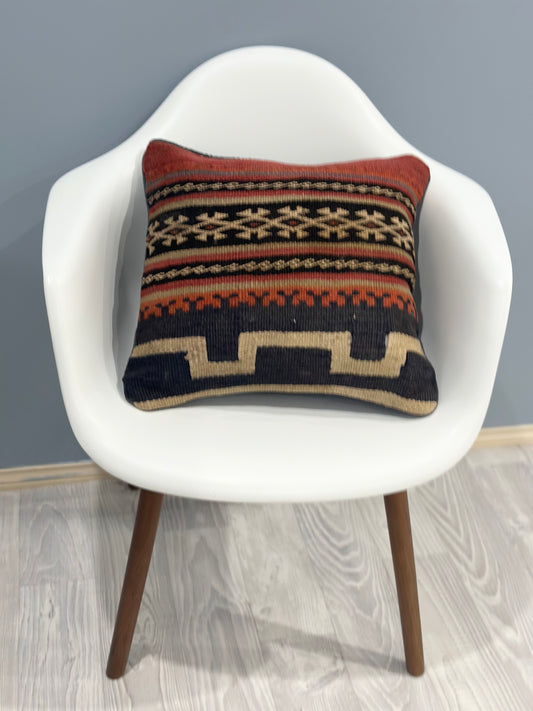 Traditional Kilim Cushion Cover | 45 CM x 45 CM AF#22