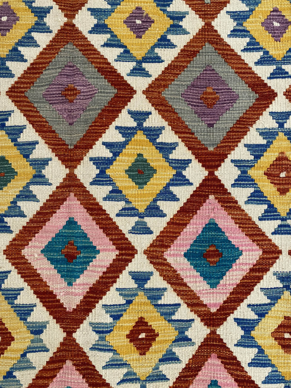 Handmade Afghan Chobi Kilim Rug 237x180 cm KAS#751