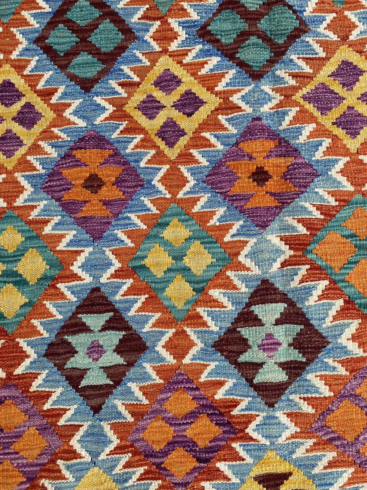 Handmade Afghan Chobi Kilim Rug 251x184 cm KAS#752