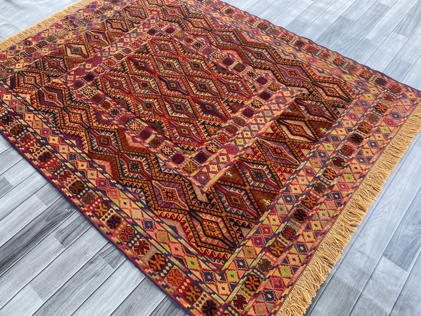 Handmade Fine Quality Meshwani Rug 190 CM x 150 CM ( SS#109)