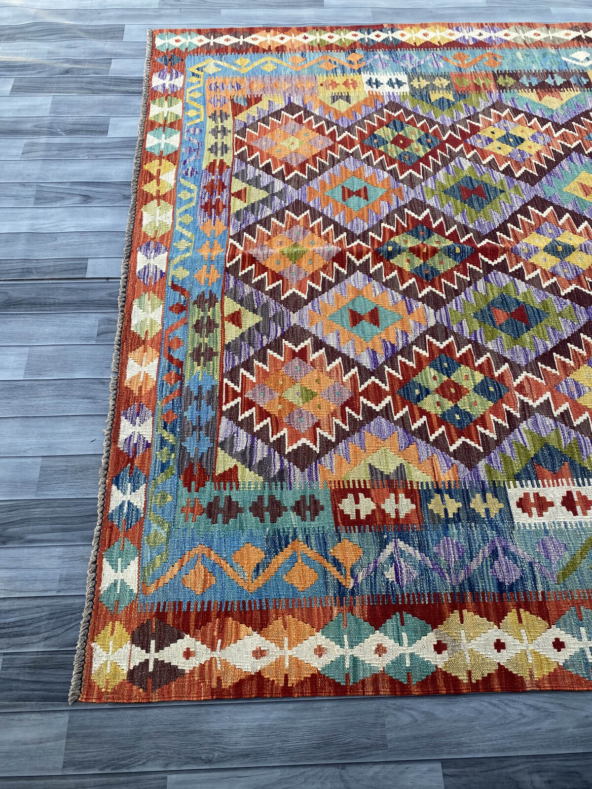 Handmade Flat Weave Kilim Rug ( 300 cm x 212 cm ) SK#1109