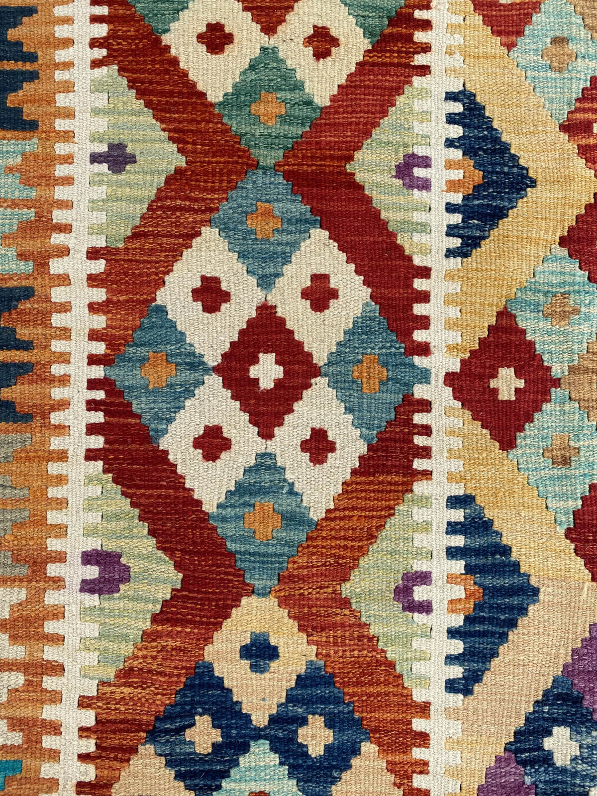 Handmade Afghan Chobi Kilim Rug 198x150 cm KAS#756