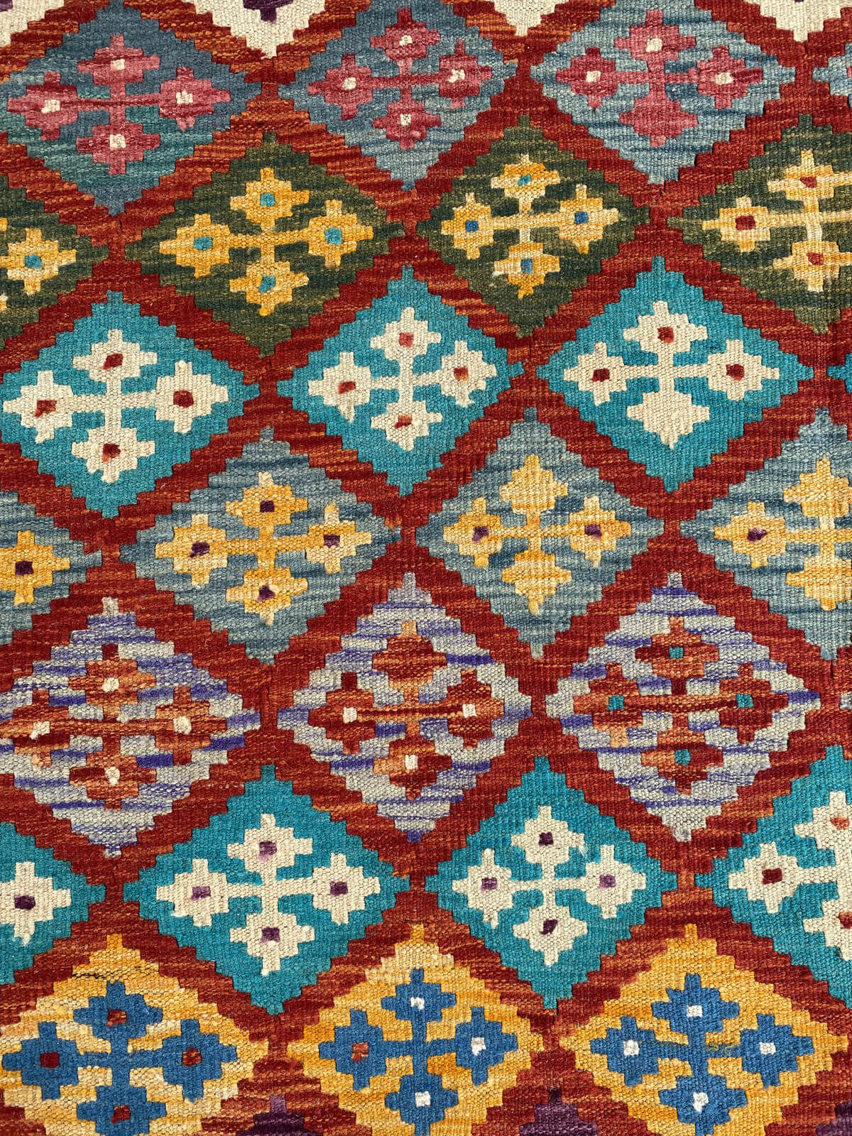 Handmade Afghan Chobi Kilim Rug 310x202 cm KAS#761