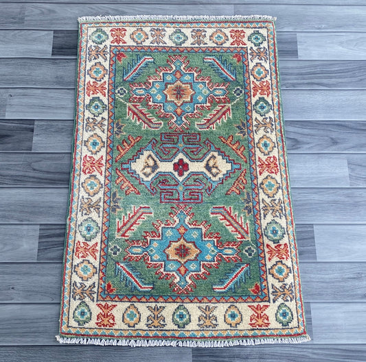 Handmade Traditional Kazak Rug  82  CM x 58 CM ( SS#115)
