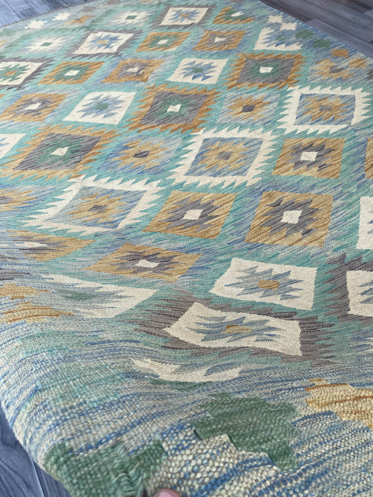 Handmade Flat Weave Kilim Rug  244 cm x 168 cm  SK#1115