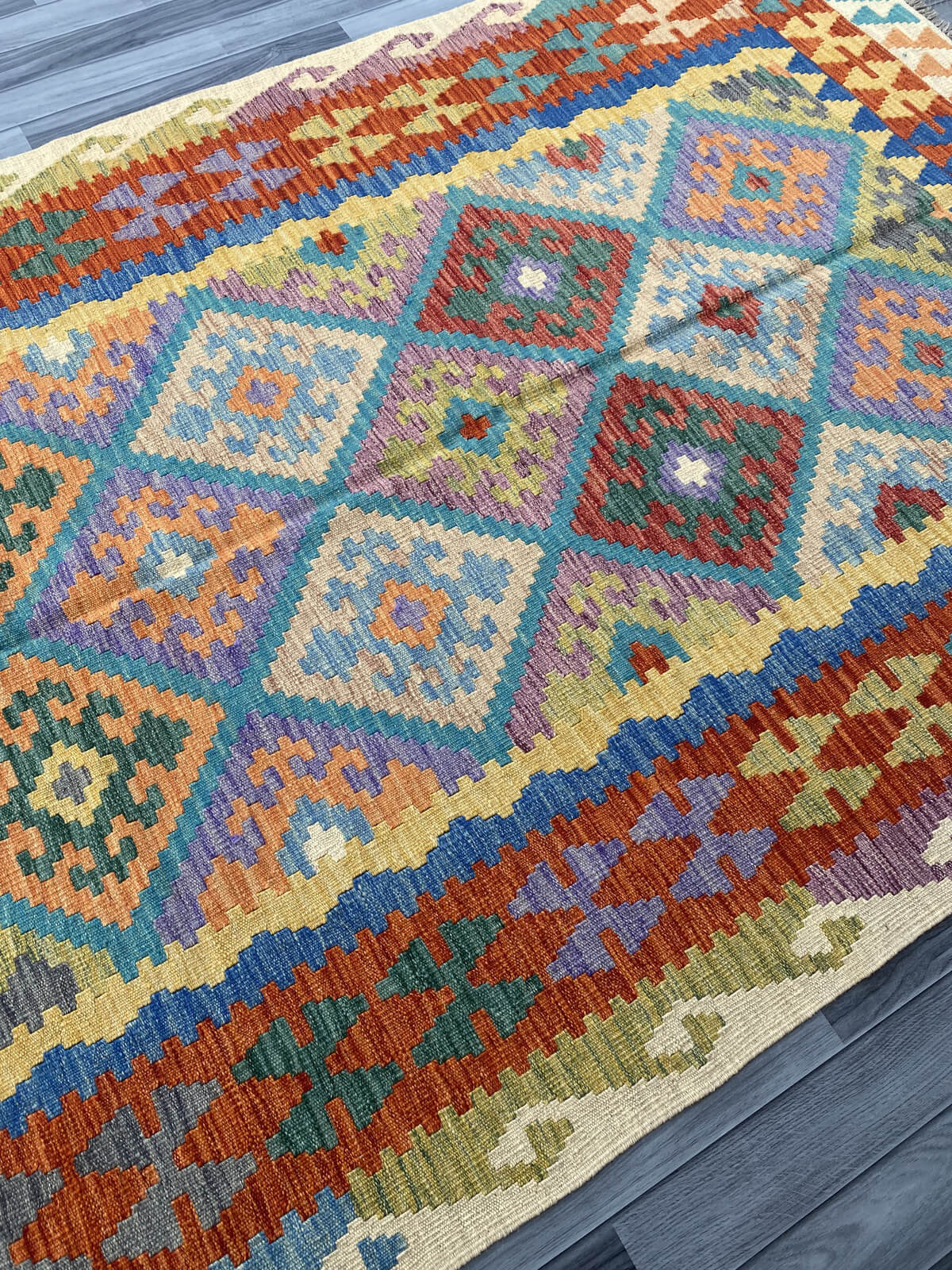 Handmade Flat Weave Kilim Rug 253 cm x 173 cm SK#1117