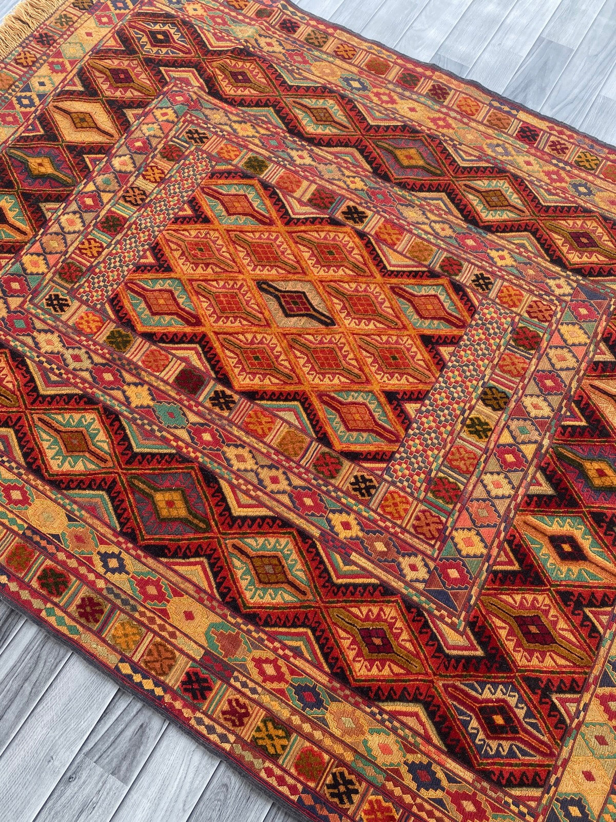 Handmade Fine Quality Meshwani Rug 195 CM x 150 CM ( SS#108)