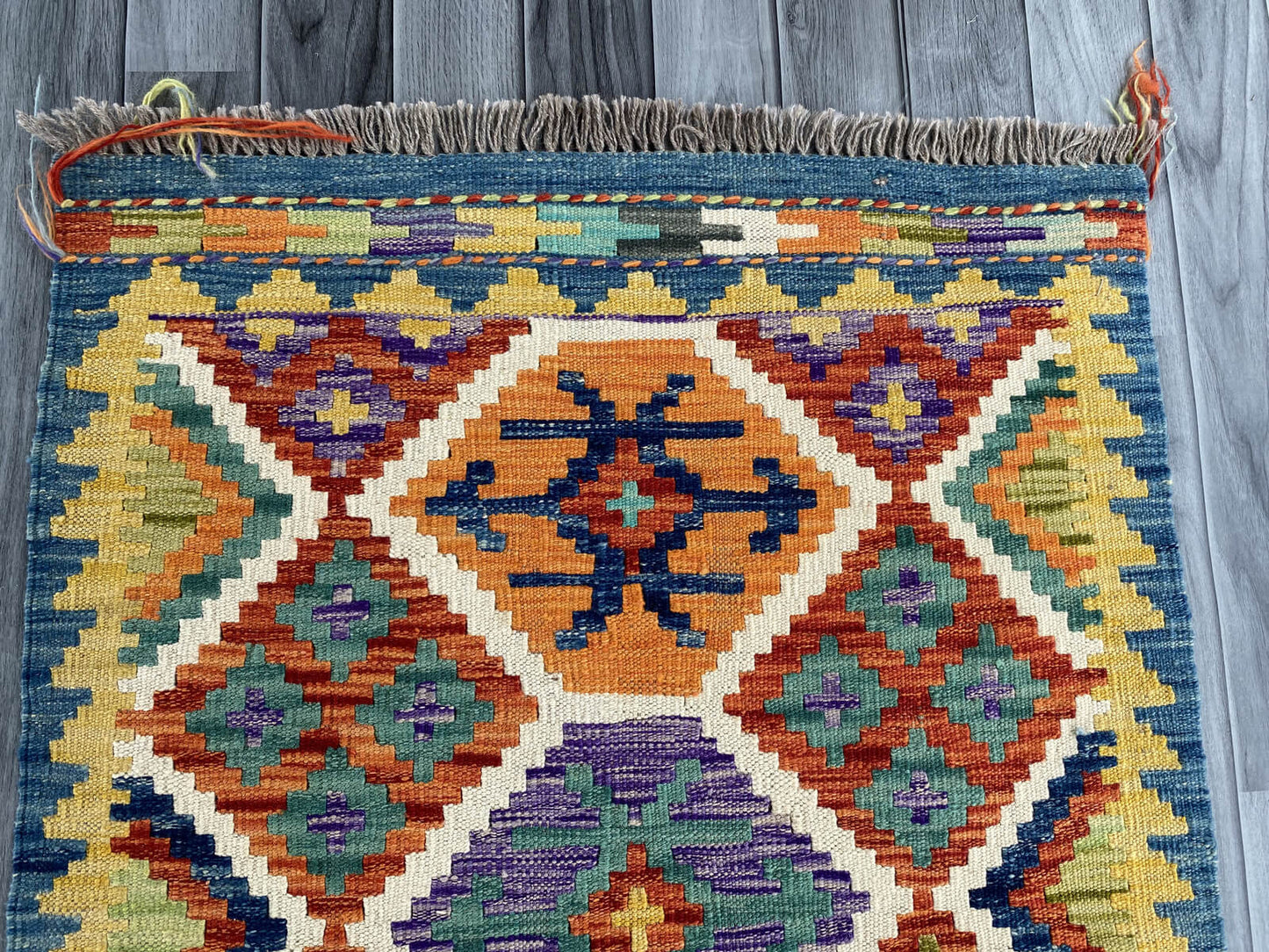 Handmade Afghan Chobi Kilim Rug 120x80 cm KAS#768