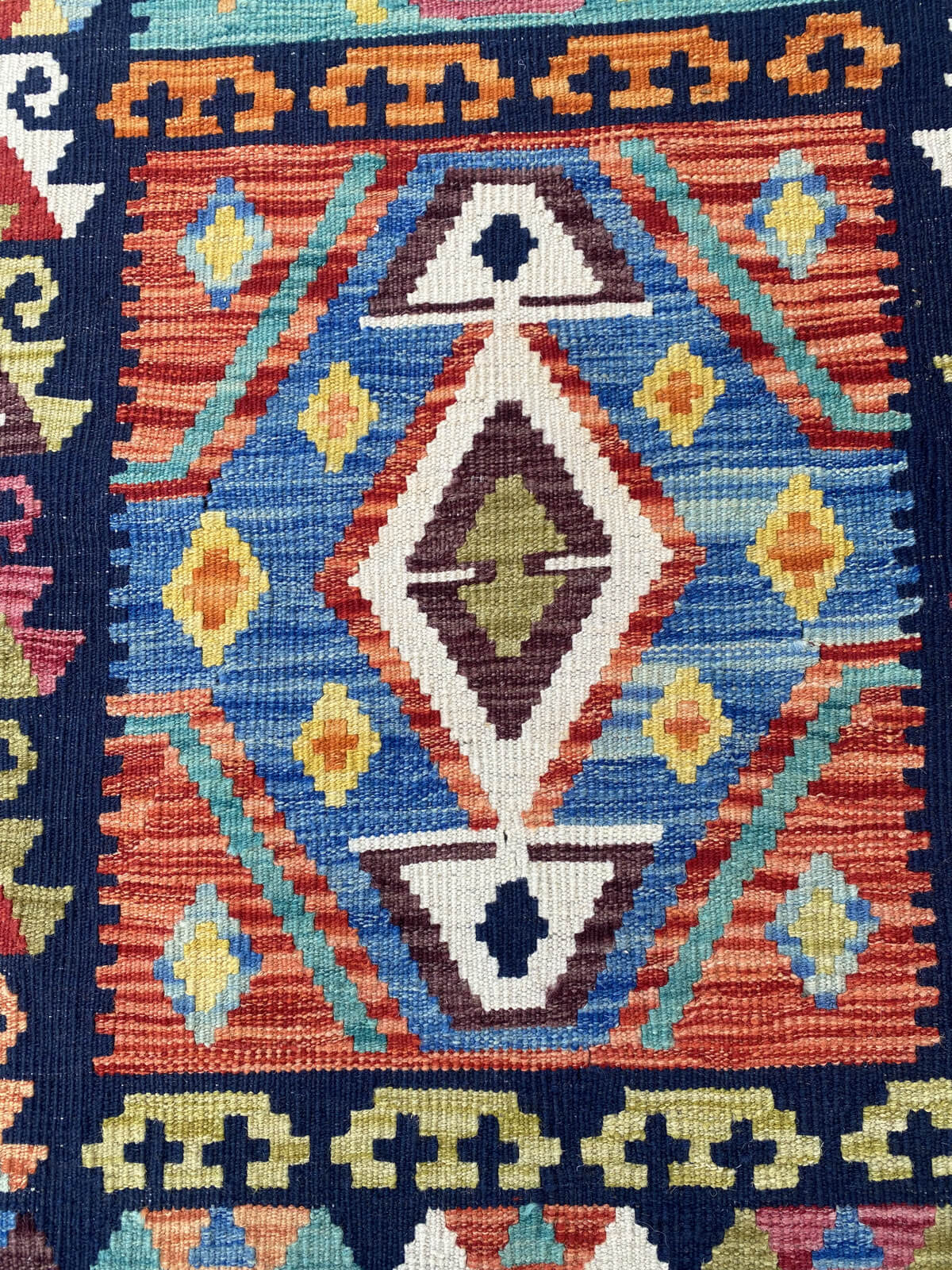 Handmade Flat Weave Kilim Rug 491 cm x 81 cm SK#1118