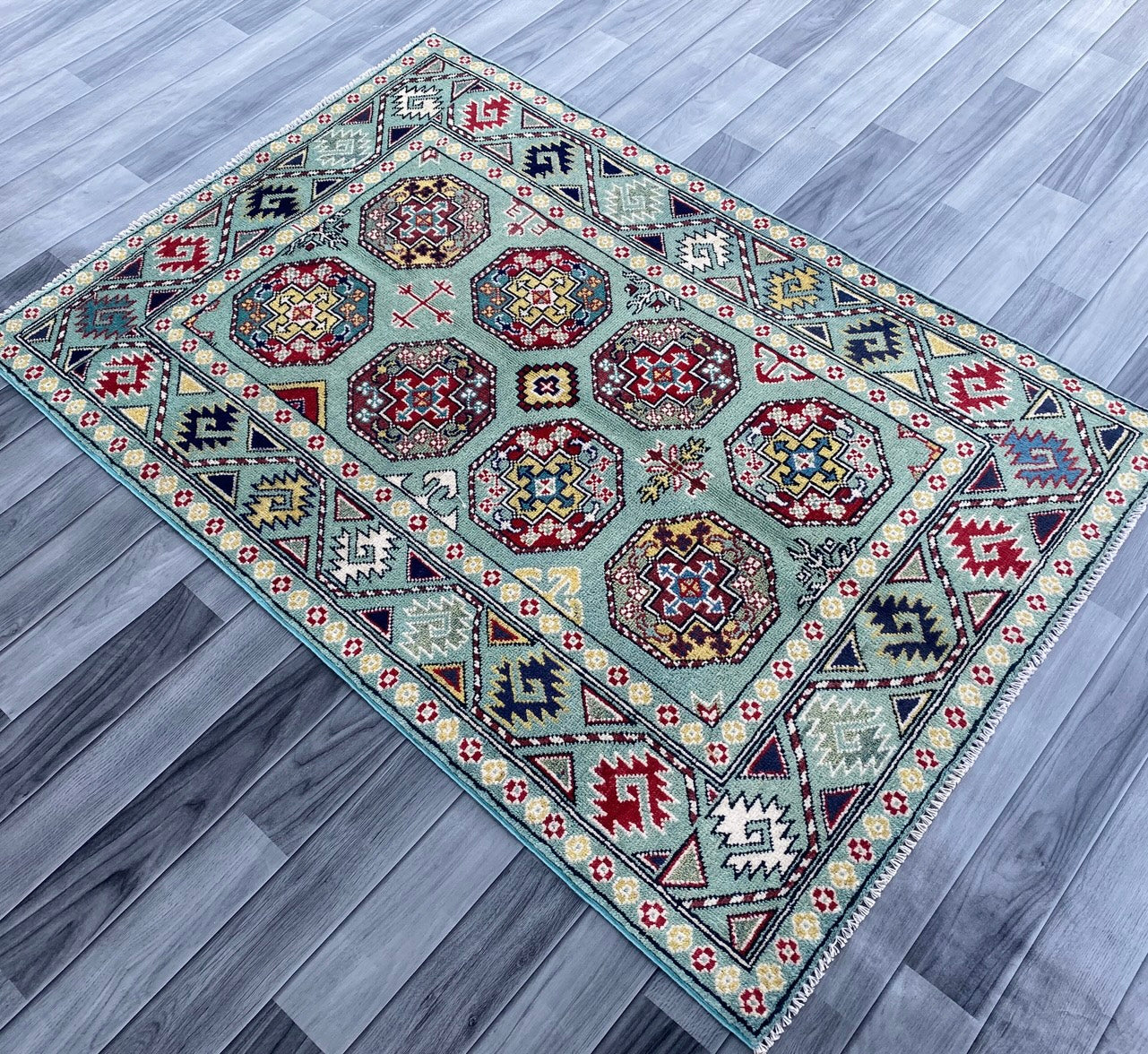 Handmade Traditional Kazak Rug 151 CM x 105 CM ( SS#114)