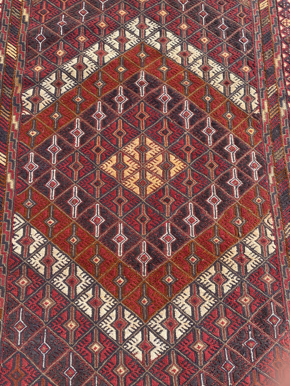 Handmade Afghan Tribal Meshwani Rug 195x145 cm KAS#770