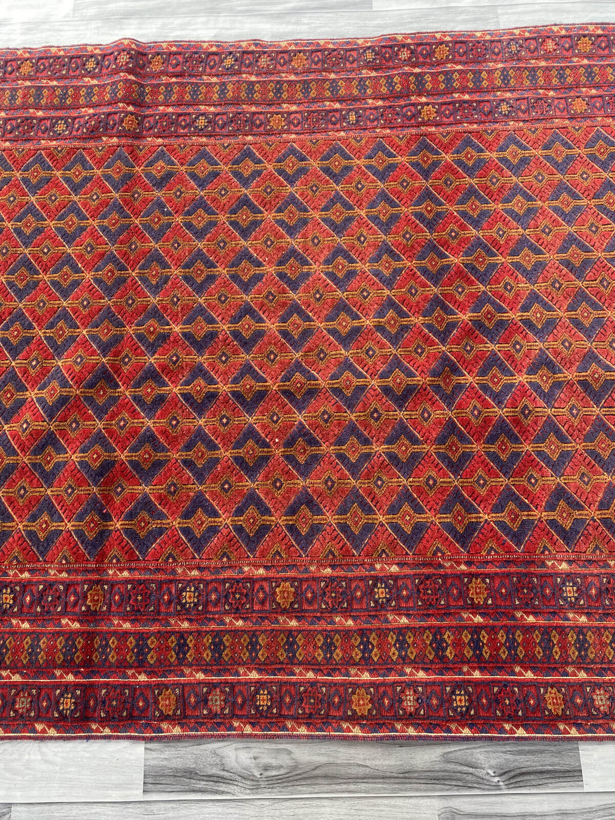 Handmade Afghan Tribal Meshwani Rug 190x148 cm KAS#771
