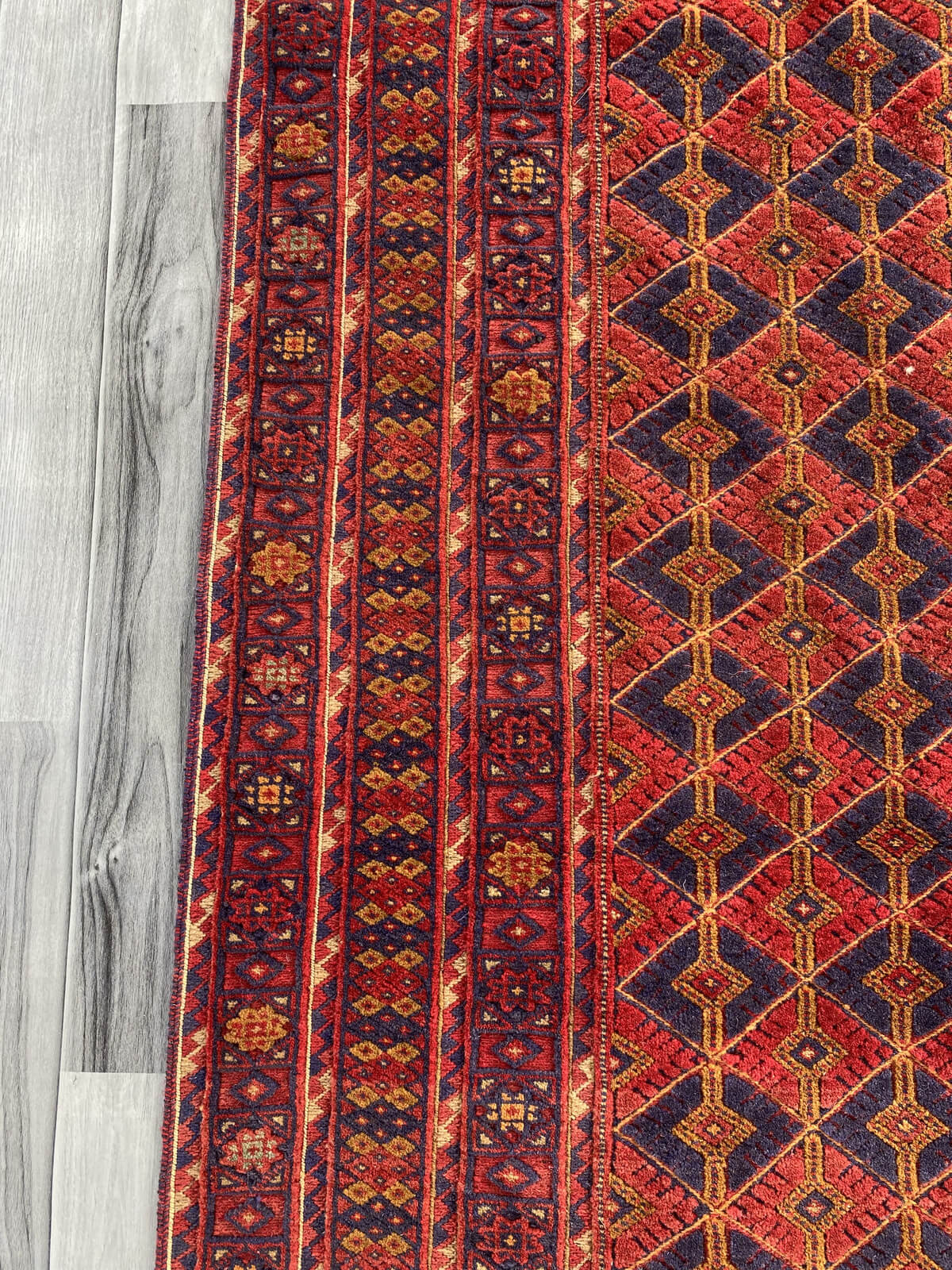 Handmade Afghan Tribal Meshwani Rug 190x148 cm KAS#771
