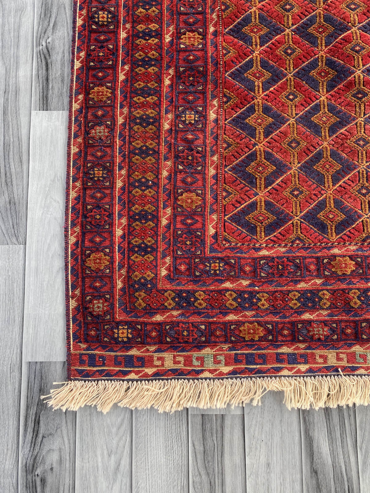 Handmade Afghan Tribal Meshwani Rug 190x148 cm KAS#771