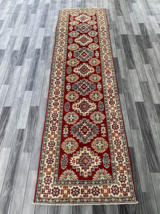 Handmade Traditional Kazak Runner Rug  288 cm x 80 cm   SK#1123