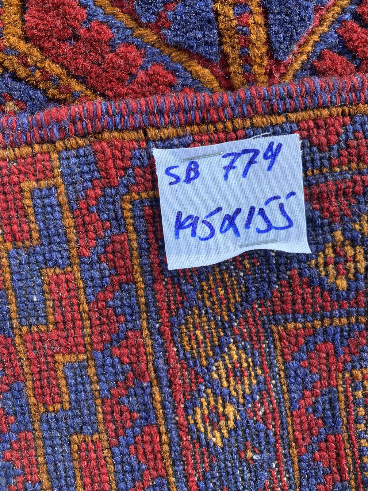 Handmade Afghan Tribal Meshwani Rug 195x155 cm KAS#774