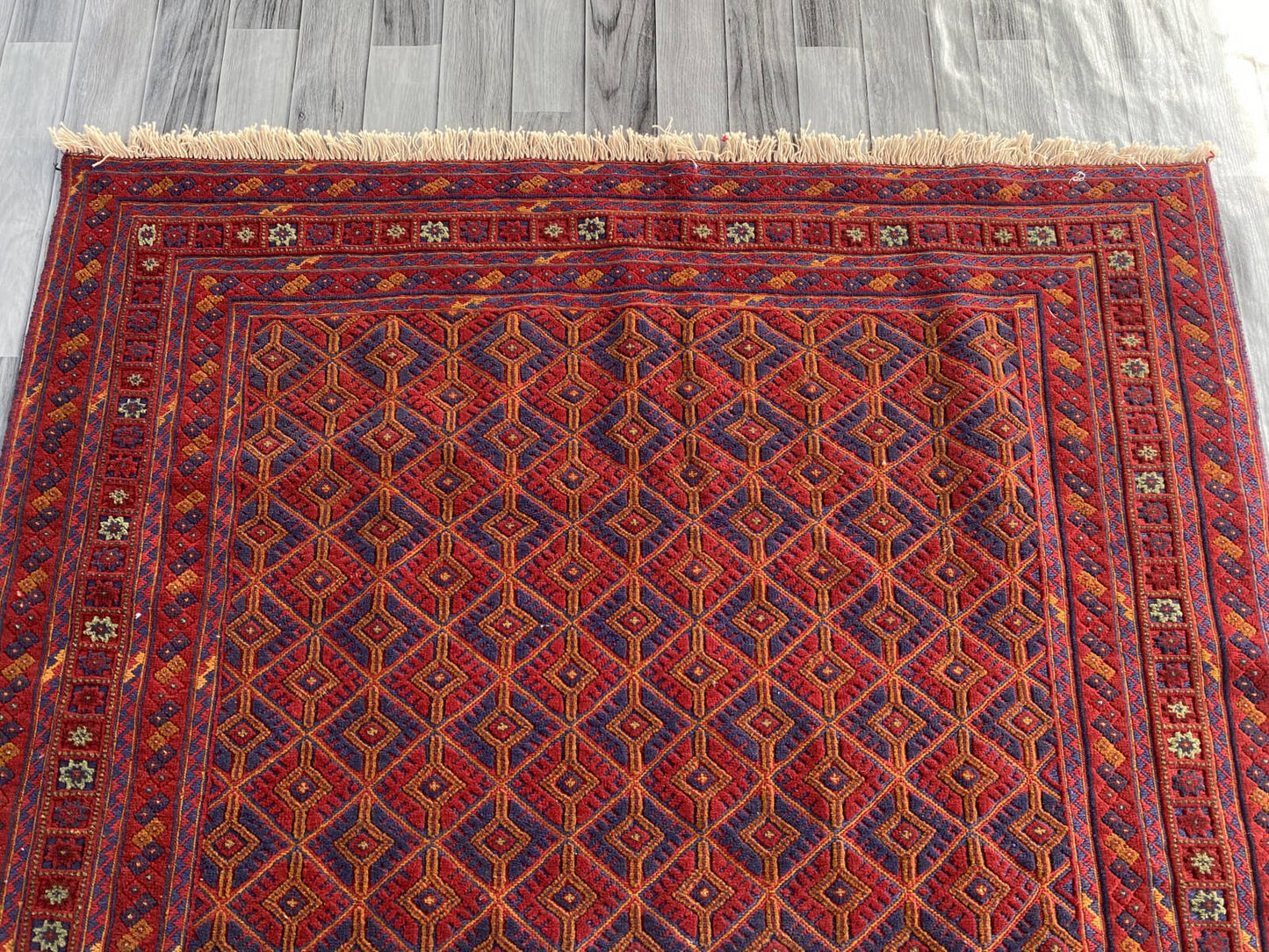 Handmade Afghan Tribal Meshwani Rug 204x152 cm KAS#775