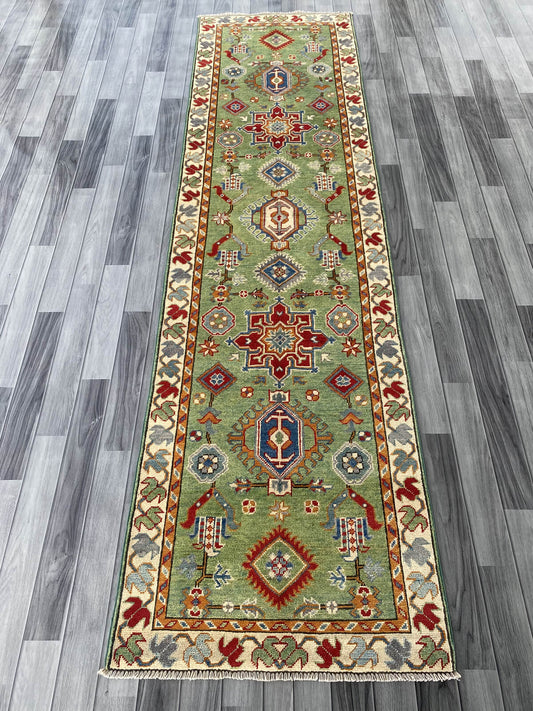 Handmade Traditional Kazak Runner Rug  304 cm x 82 cm  SK#1124