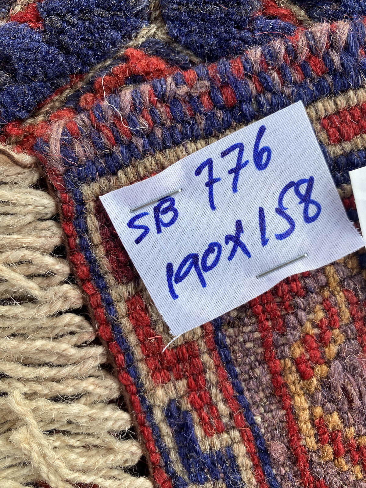 Handmade Afghan Tribal Meshwani Rug 190x158 cm KAS#776