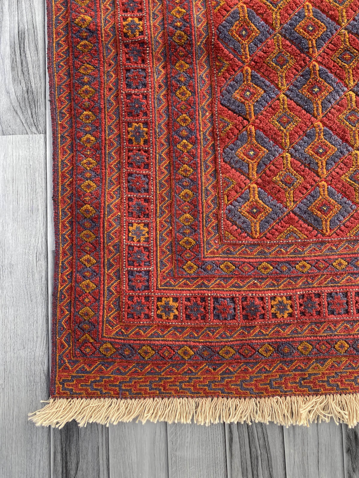 Handmade Afghan Tribal Meshwani Rug 200x145 cm KAS#777