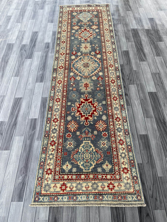 Handmade Traditional Kazak Runner Rug  301 cm x 82 cm  SK#1125