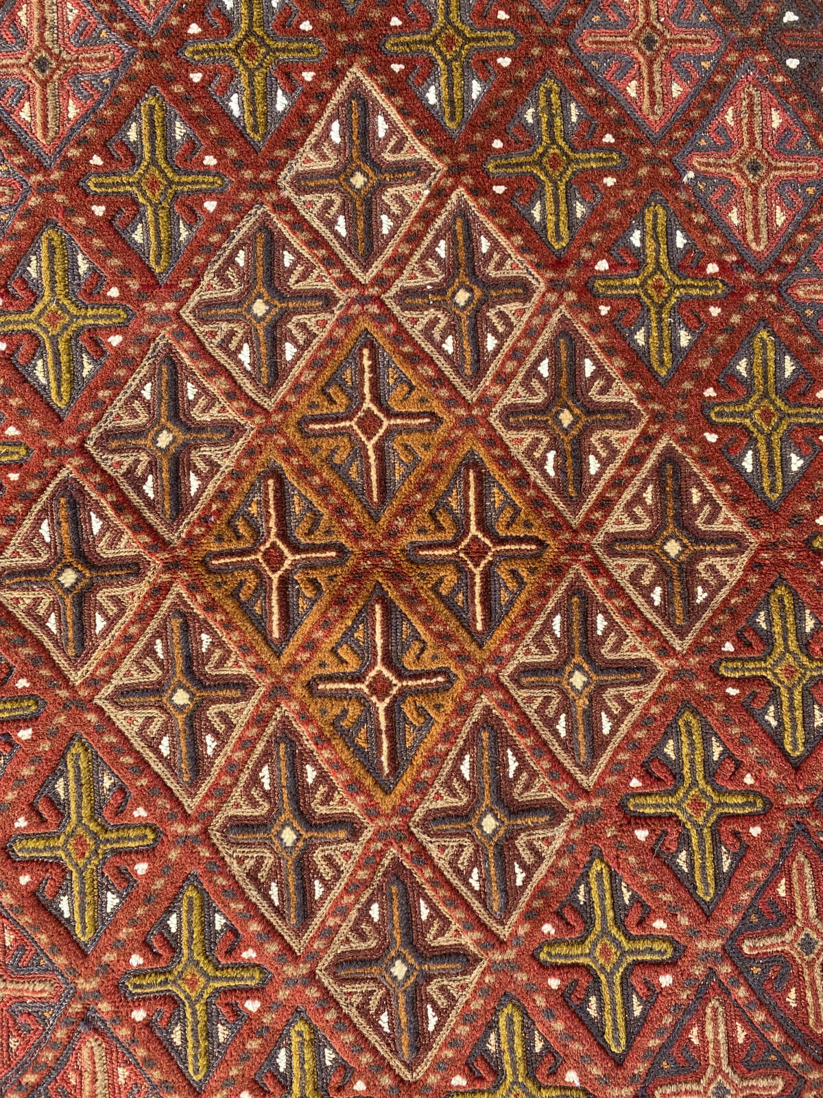 Handmade Afghan Tribal Meshwani Rug 142x123 cm KAS#780