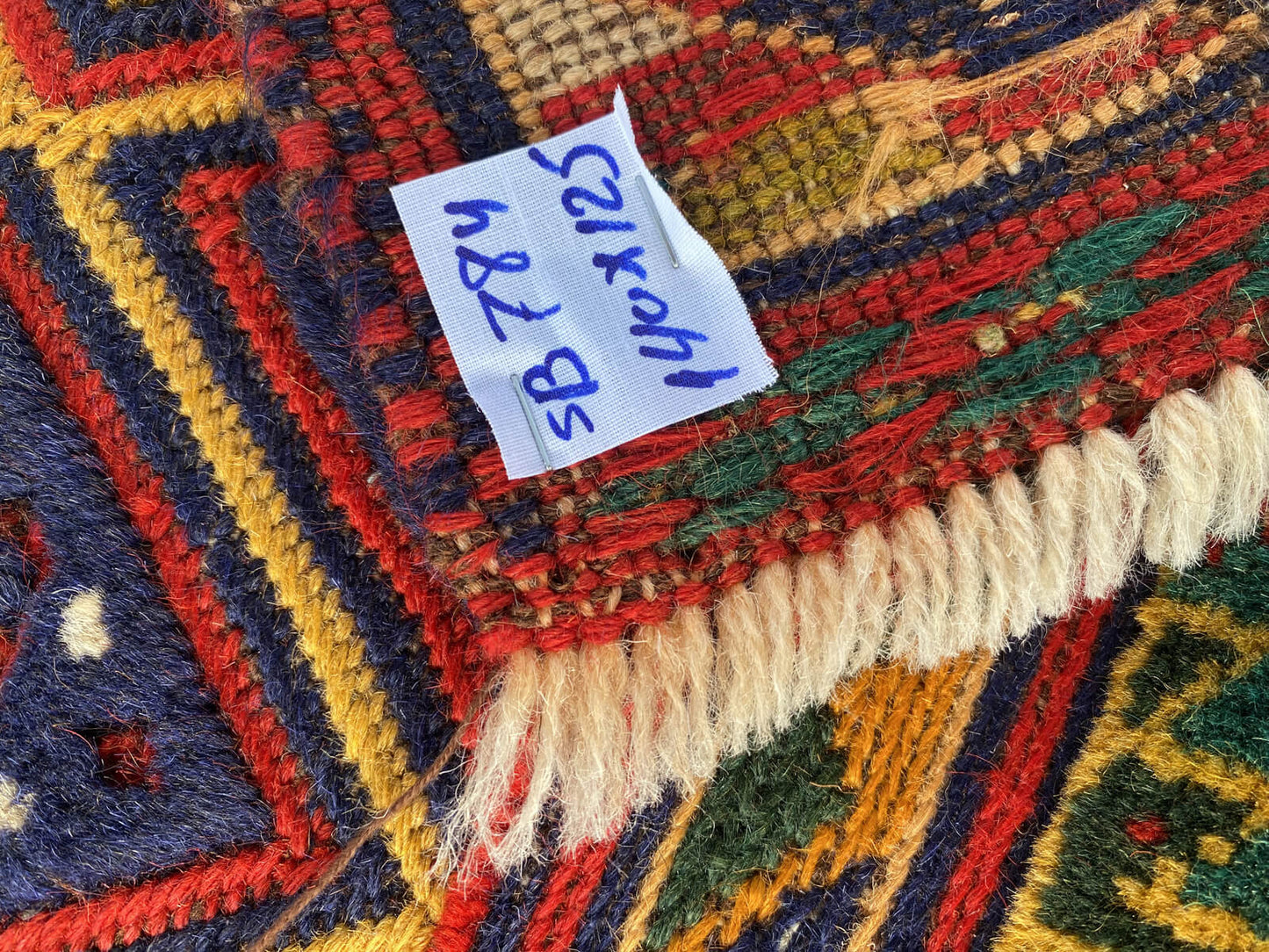 Handmade Afghan Tribal Meshwani Rug 140x125 cm KAS#784