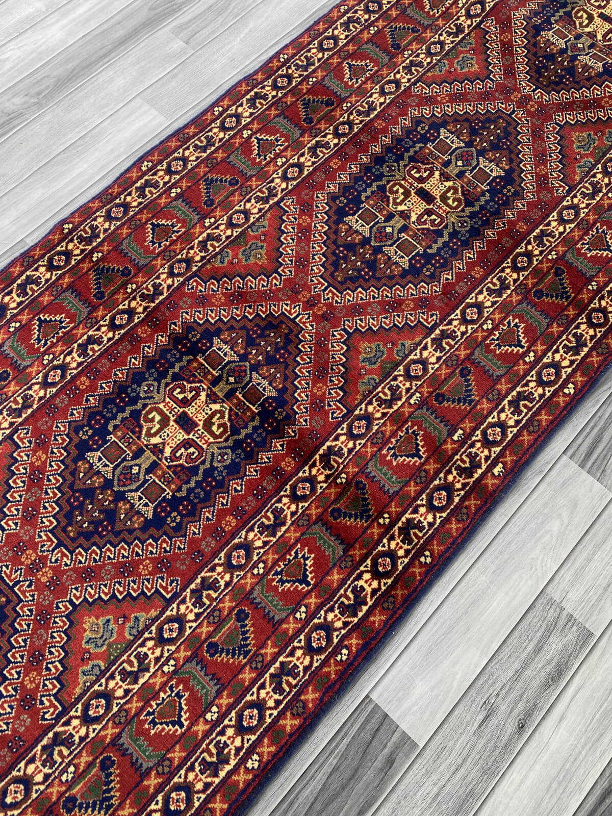 Handmade Traditional Runner Rug 307 cm x 90 cm SK#1132