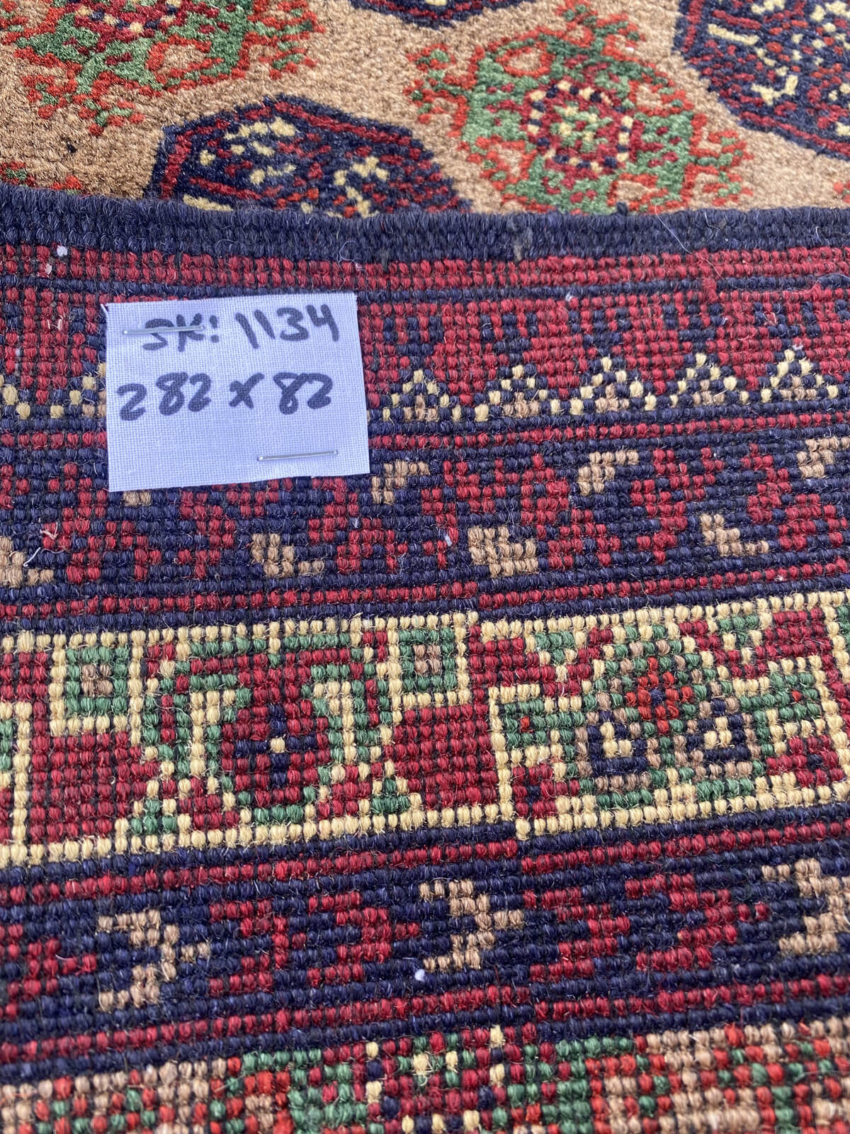 Handmade Traditional Runner Rug 282 cm x 82 cm SK#1134