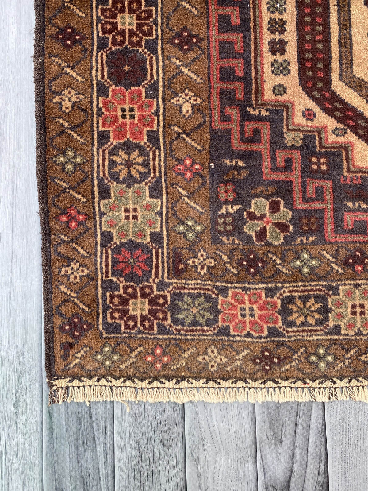 Handmade Afghan Balochi Rug 210x118 cm KAS#790