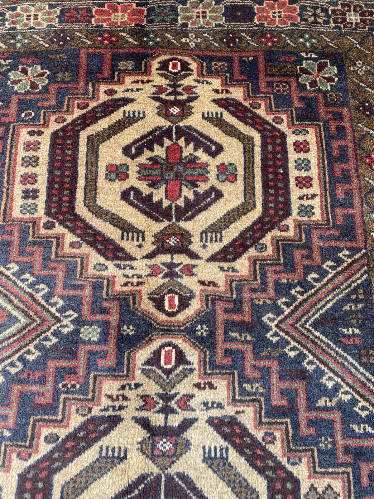 Handmade Afghan Balochi Rug 210x118 cm KAS#790