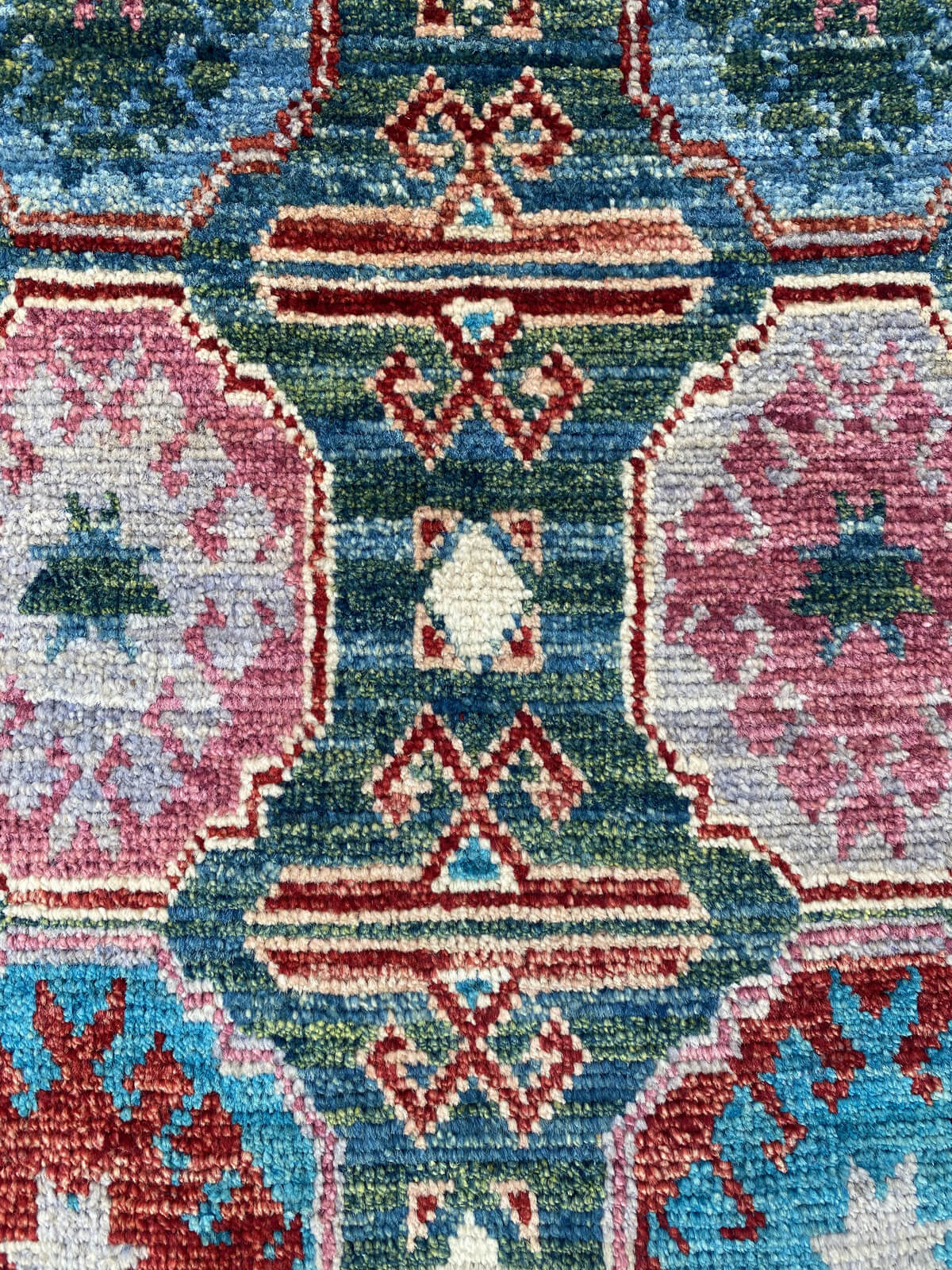 Handmade Afghan Chobi Rug 93x57 cm KAS#794